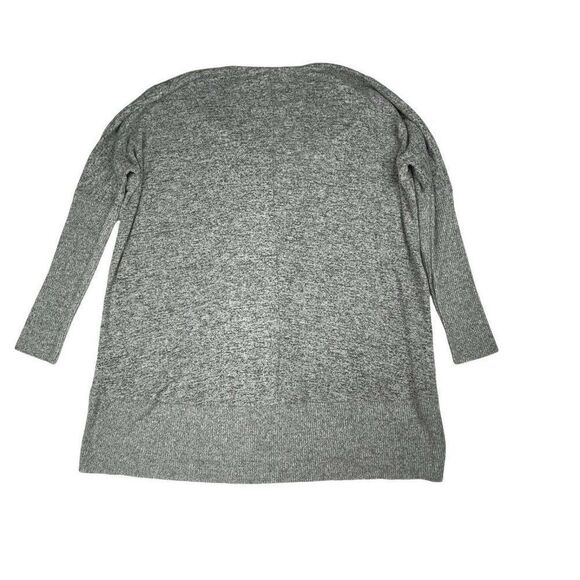 Chance Or Fate Hacci V Neck Tunic Sweater Gray - Picture 3 of 9